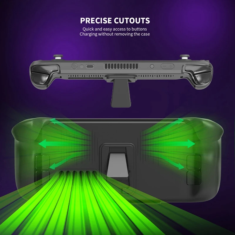 Cover Case Shell Case Protective Case For Steam Deck Console TPU JYS-SD012 For Steam Deck With Detachable Front Shell