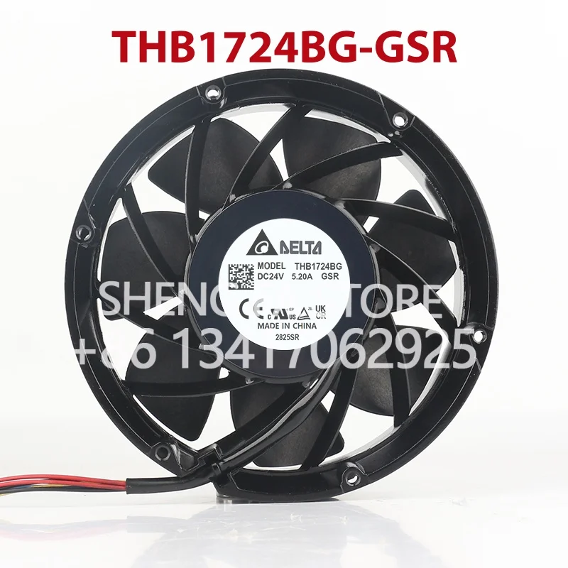 High-end equipment four-wire axial flow AC EC 17251 172X172X51MM 17CM New Delta 12V 48V DC 24V 5.20A THB1724BG-GSR cooling fan