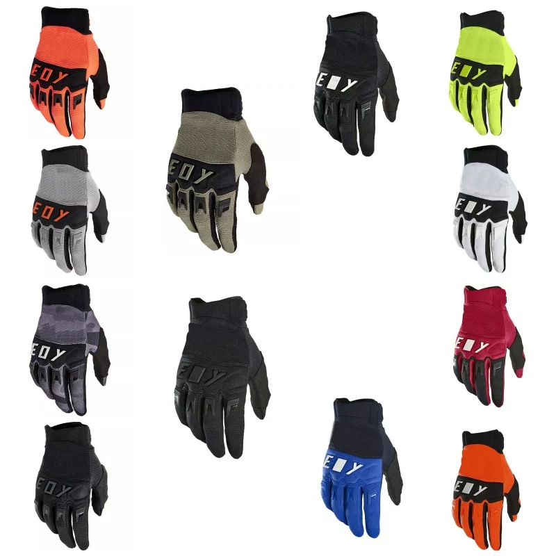 

Breathable Full Finger Racing Motorcycle Gloves Quality Stylishly Decorated Antiskid Wearable Gloves Large Size XXL