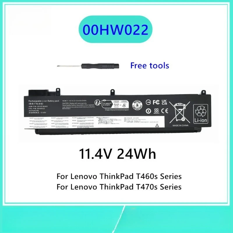 01AV405 00HW022 Laptop battery For Lenovo ThinkPad T460s T470s Series 00HW038 00HW025 01AV406 00HW024 01AV407 00HW023