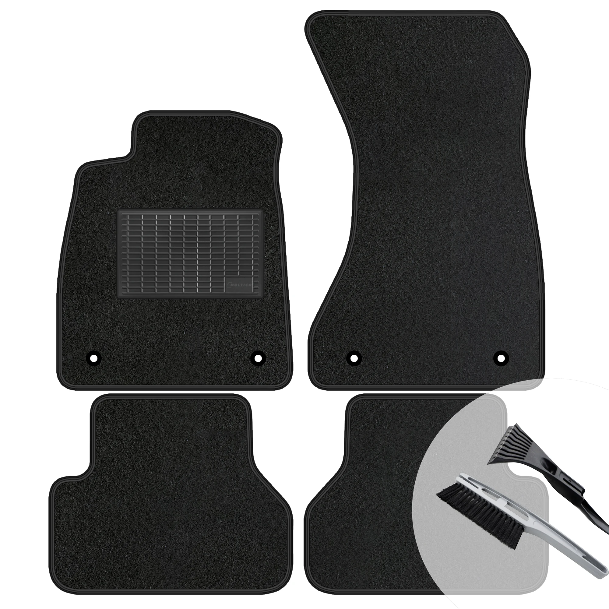 Ensemble de tapis en velours assortis pour Volkswagen Polo III 6N 1994-1998