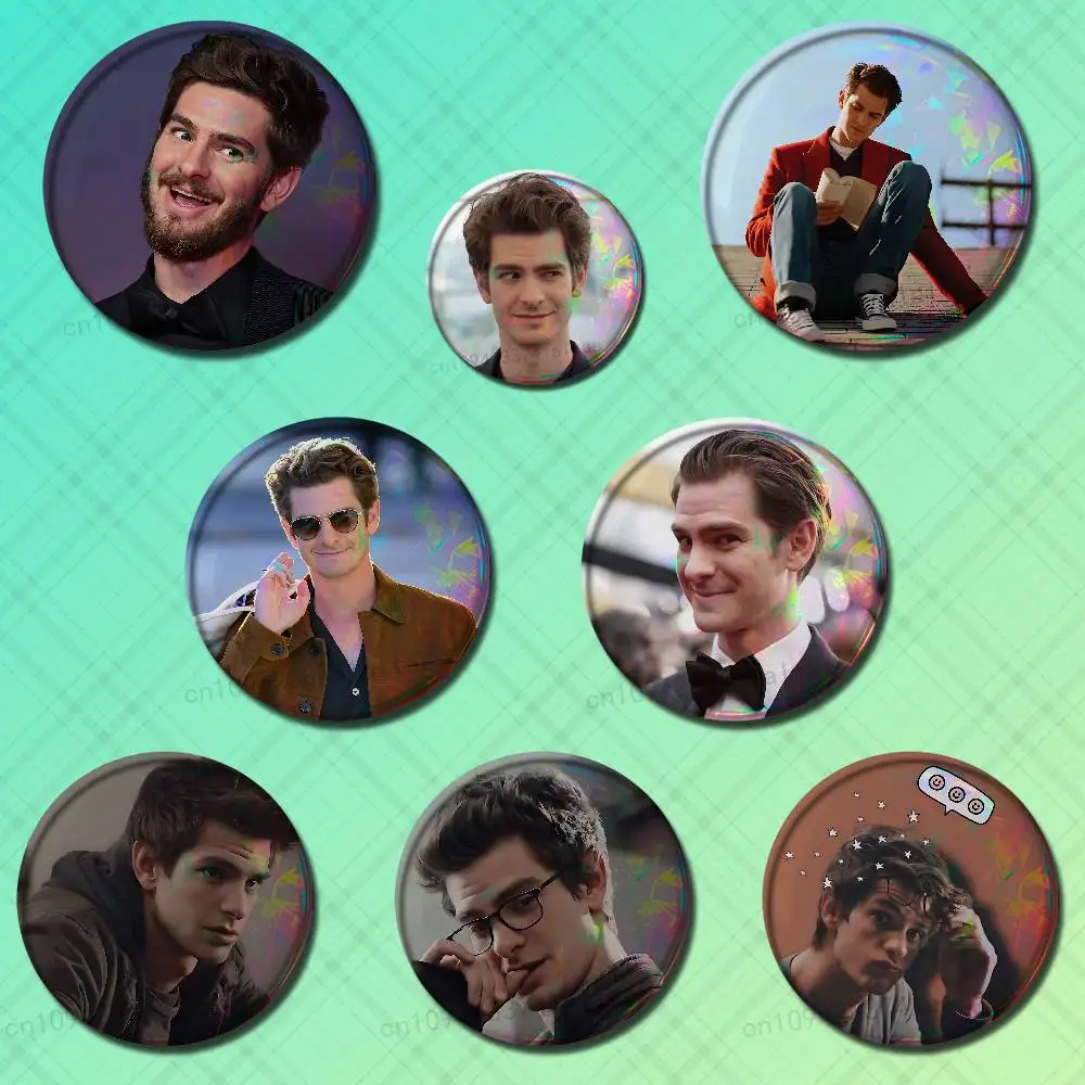 

Actor A-Andrew G-Garfield Badges 25mm 32mm 44mm 58mm 75mm Round Cosplay Pin Bag Decor Fans Collect Friends Gifts Souvenir