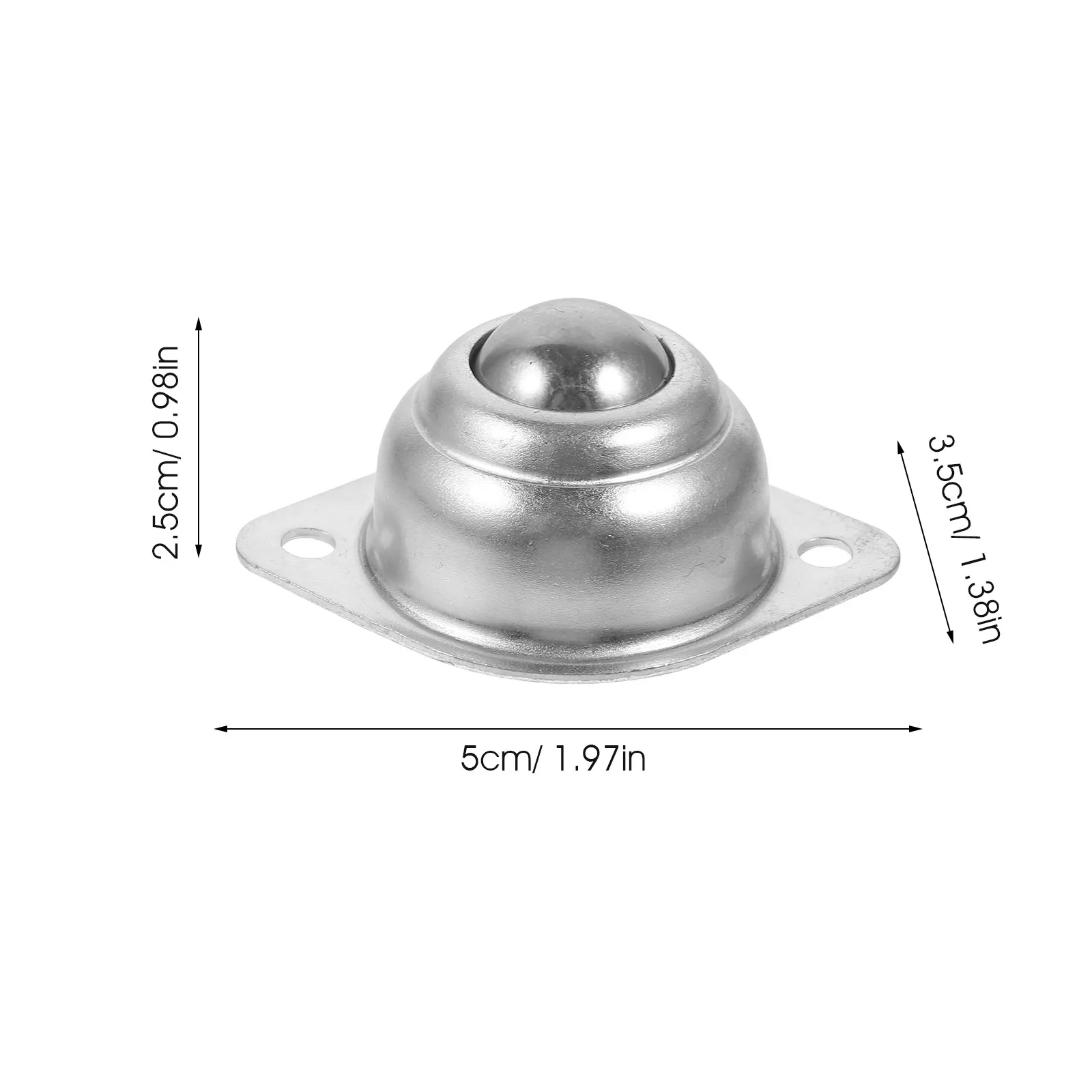 6pcs Carbon Steel Ball Bearing Rollers Smooth Rotatable Mini Caster Wheels For Furniture Appliance Roller Transfers Swivel