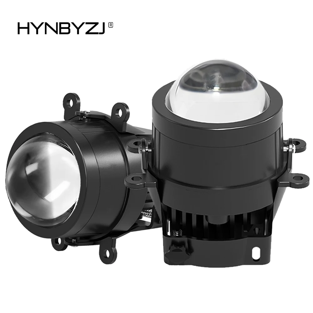 3.0 Inch LED Fog Light Lens Super Bright White Yellow Light 6000K 4300K 3000K LED Projector Lens High+Low Beam Fog Lamp 12V 24V