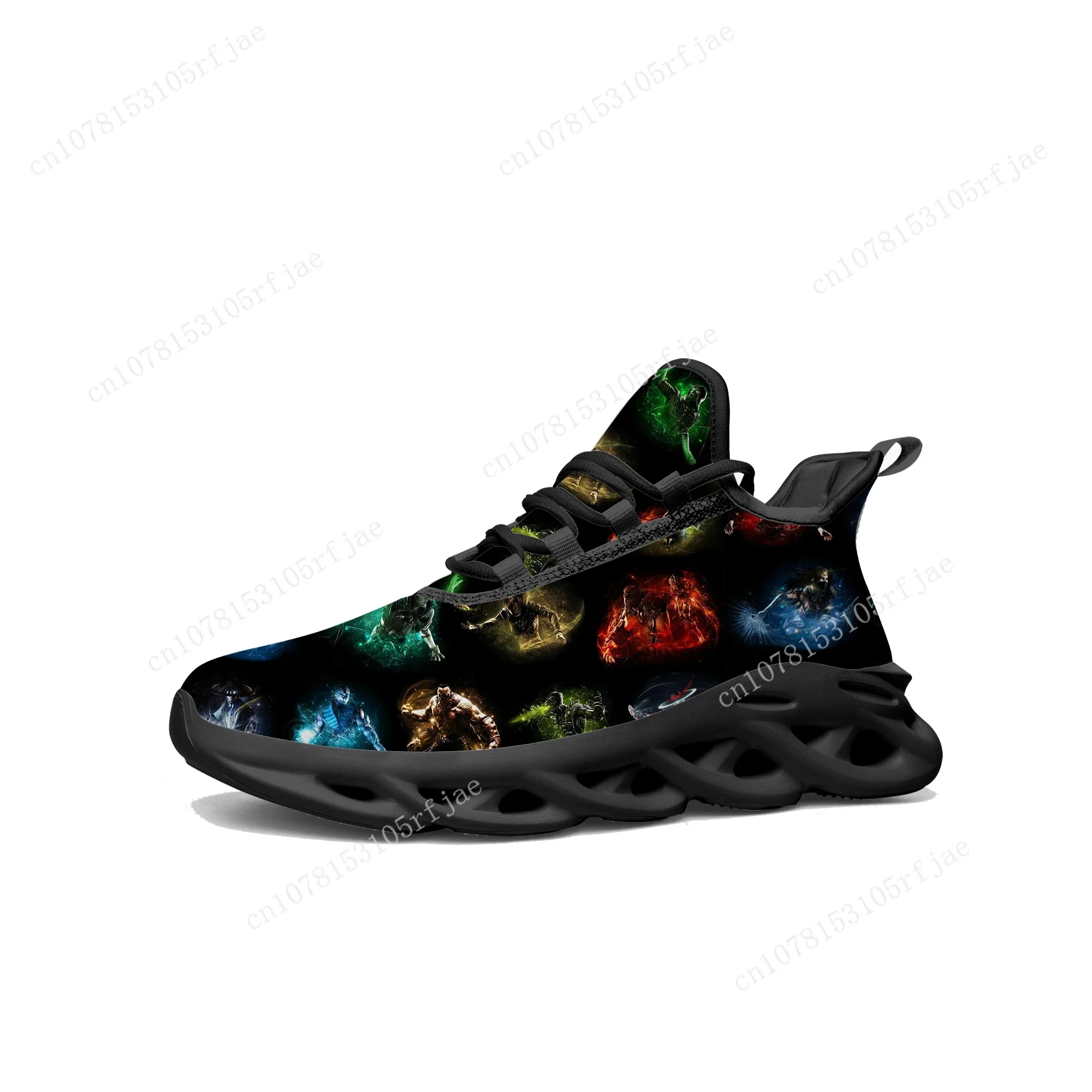 Mortal Kombat Flats Sneakers Cartoon Game Men Women Teenager Sports Running Shoes High Quality Fashion Tailor Made Lace Up Shoes