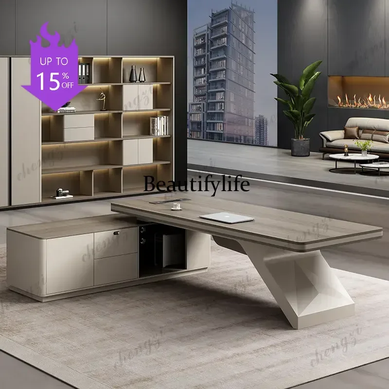 07 Computer desk Room desks study table Minimalist Modern CEO Leadership Chairman room offices office desks and workstation