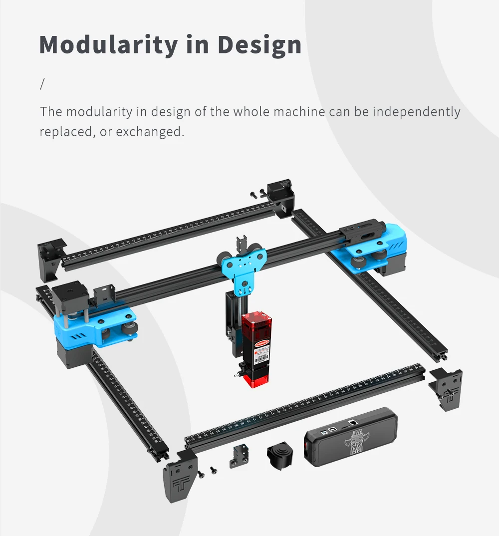 Twotrees TTS-10 Pro 80W Laser Engraver Add Touch Screen Metal Laser Engraving Machine DIY Logo Printer Laser Cutting Acrylic MDF