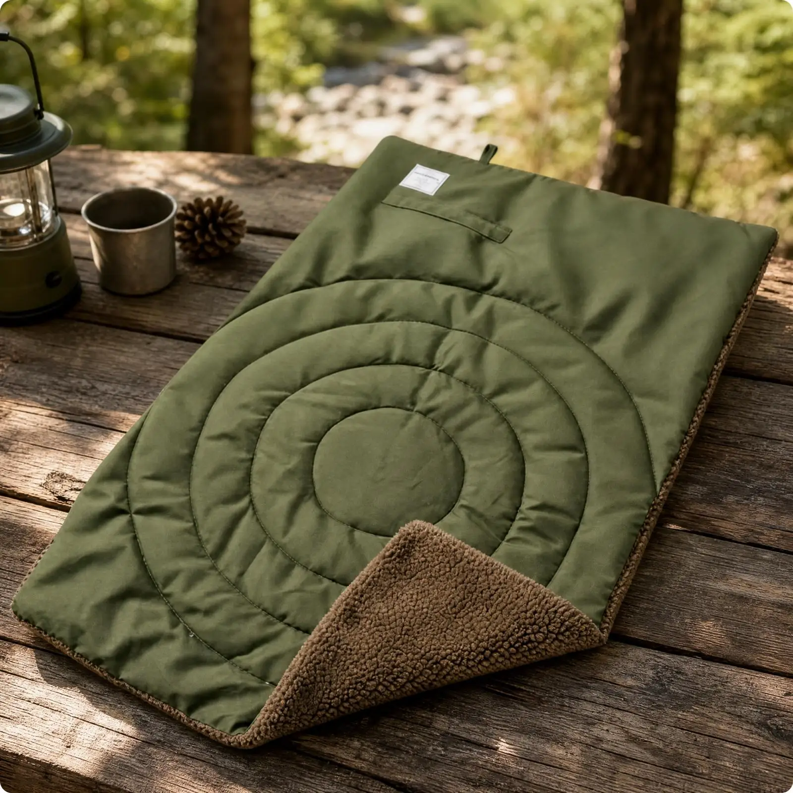 Soft Pet Mat Quilted Industrial Cushion Reversible Texture for Dog Resting Indoor Outdoor Use