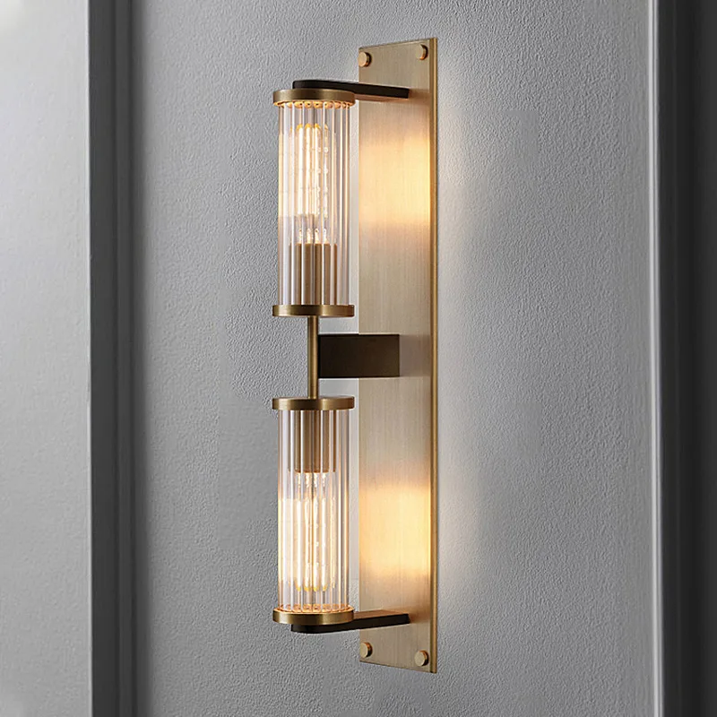 

Bedroom bedside lamp light luxury living room TV background wall crystal wall lamp simple modern high-end decorative lamp on bot