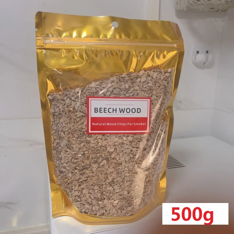 BBO+1 125 g-500 g BBQ-Holzspäne, Grillzubehör, Erle, Kirsche, Buche, Birnenchip, natürliche Holzstämme für Rauchpistole, Kaltrauchergenerator 8