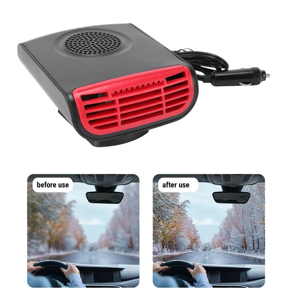 150W Car Heater for Windshield Defrosting and Defogging Portable and Suitable for Use in Sedans SUVs Taxis and RVs