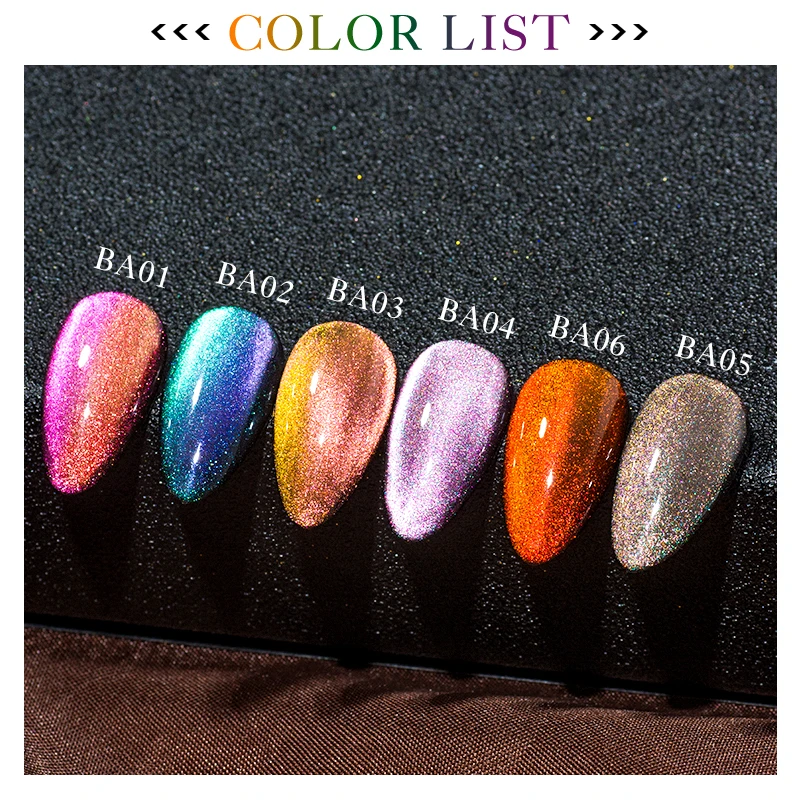 Incontra attraverso 9D Galaxy Gel Magnetic Cat Eye Nail Gel Polish Long Lasting Shining Magnet Cat Eye Nails Nail Art Soak Off Gel UV