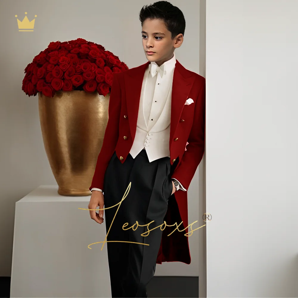 Boys' Lightweight Linen Casual Suit 2-Piece Set (Jacket + Pants) - Customized Children's Wedding Party Holiday Beachwear
