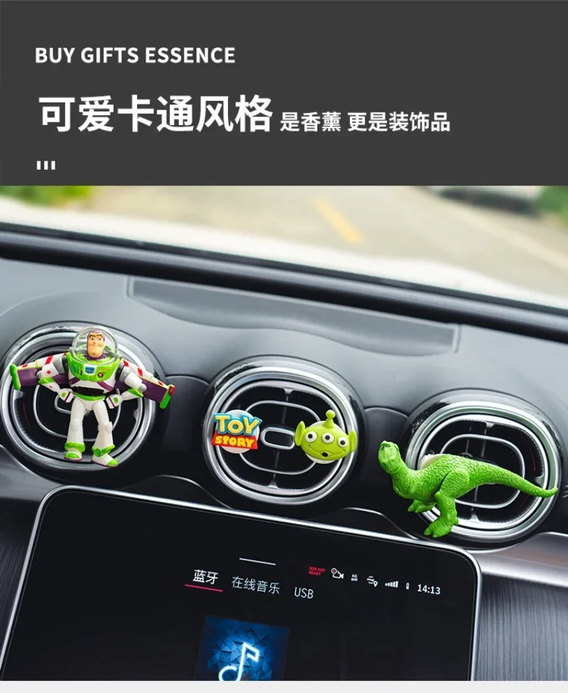 Toy Story Woody & Buzz Lightyear Auto-Duftclip, Cartoon-Lufterfrischer für die Auto-Klimaanlage – Detail 5