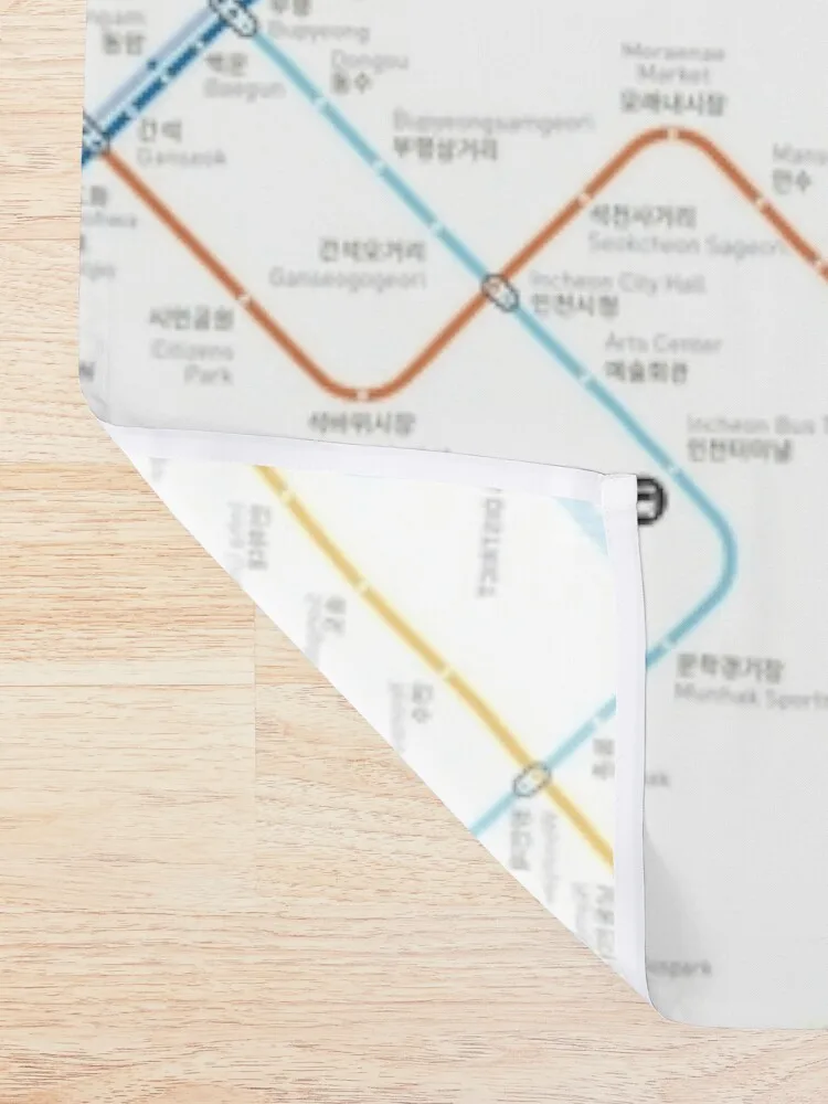 Seoul metro map Shower Curtain Luxury Bathroom Bathroom Shower Set Set For Bathroom Curtain