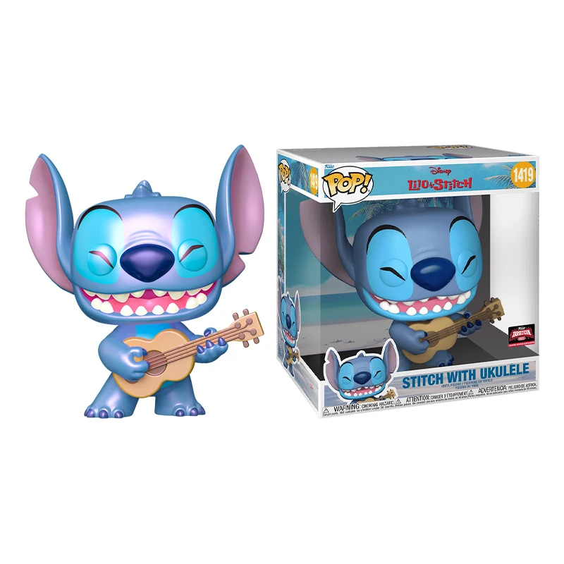 Disney Funko Pop Stitch with Tube/Tourist Stitch/Stitch in Sand Peripheral Figurines Toys for Boys Gift Collectible Ornaments - Image 3