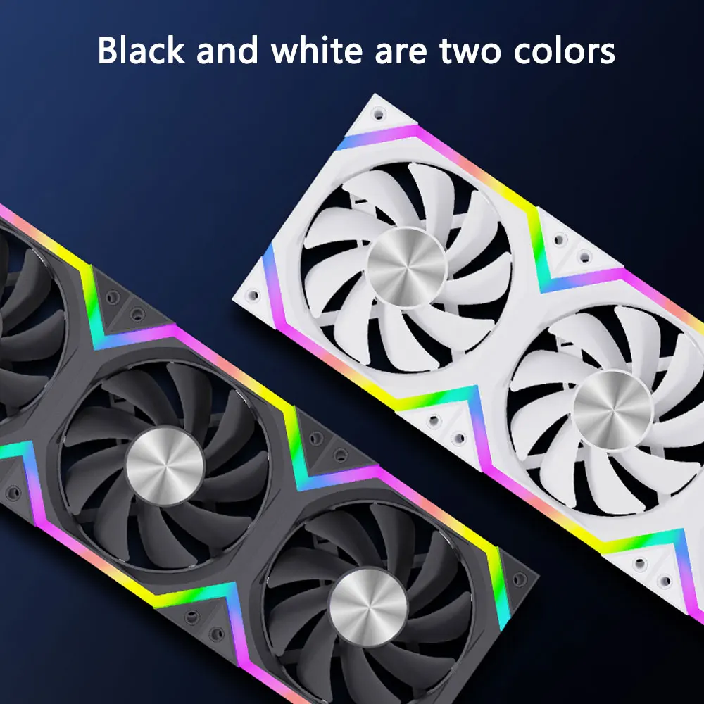 UPSIREN W-ZF120 Computerkast koelventilator/Magic Wireless Stitching/120mm/5V 3PIN ARGB/12V 4PIN PWM/Hoogwaardige stille ventilator