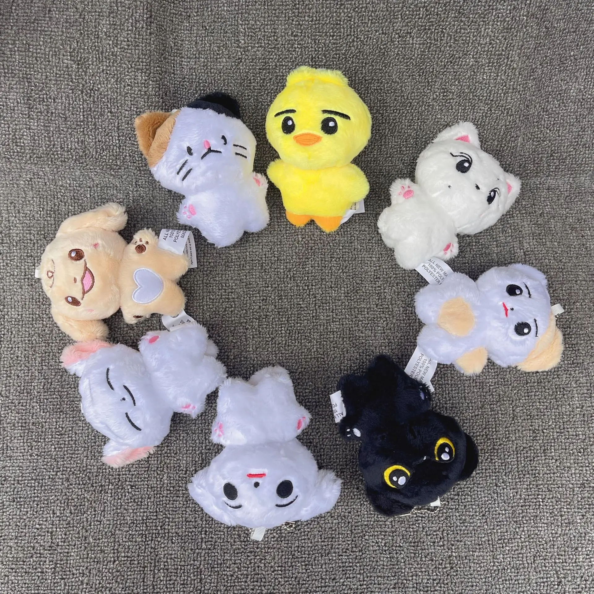 Kpop Simmunge JUNGWON Plush Keyring Dolls HEESEUNG JAY JAKE SUNGHOON Soft Animal Cartoon Bag Pendant Accessories Fans Gift
