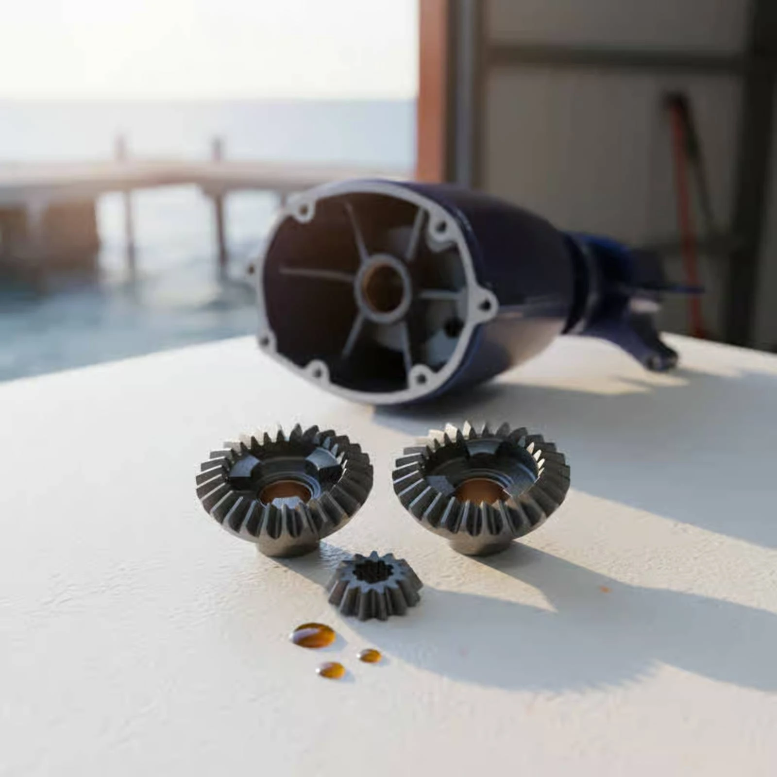 

3 Pieces Outboard Engine Gear Set Aftermarket Boat Engine Gear Kit for Maintenance