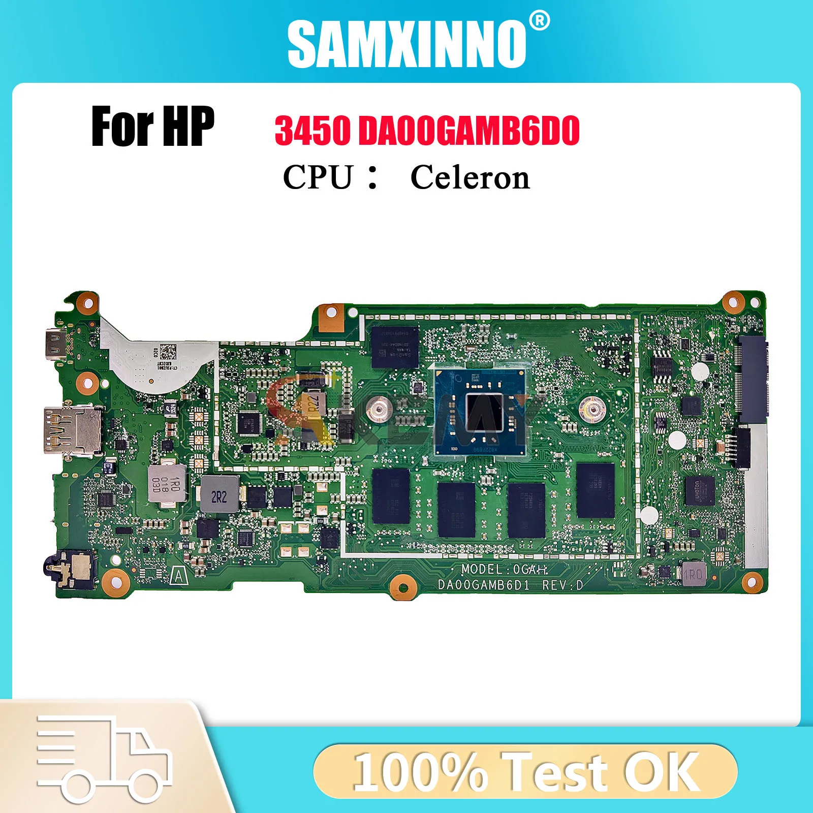 

DA00GAMB6D0 For HP Chromebook 14 G6 Laptop Motherboard L90424-001 With N4020 CPU Tested OK