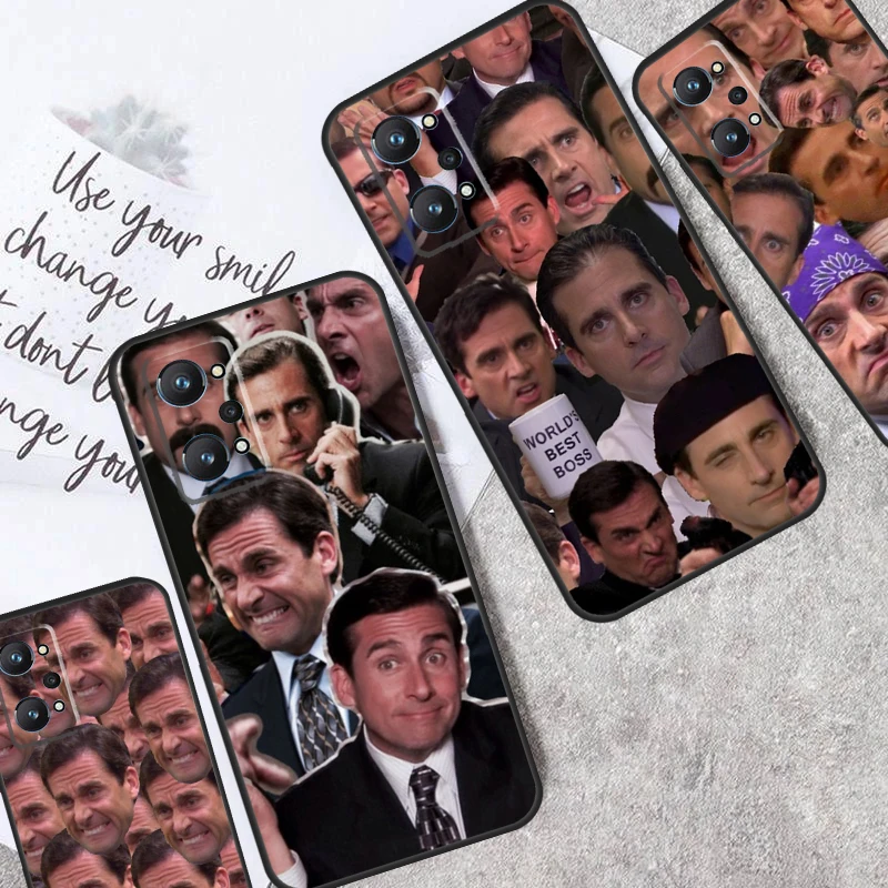 Michael Scott The Office Humor For Realme 9 10 11 12 Pro Plus GT5 GT Neo5 C31 C33 C35 C11 C25s C21Y C51 C55 C53 C30 Case