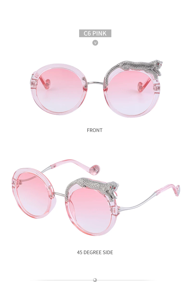 Runde Steampunk Sonnenbrille Damen 2026 Mode Luxusmarke Retro Sonnenbrillen für Damen Computer Anti-Blaulicht-Brillen – Detail 18