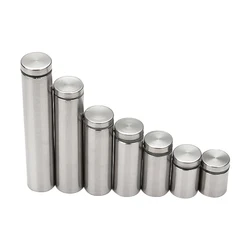 10PCS Glass Fasteners 12mm Stainless Steel Acrylic Advertisement Standoffs Pin Nails Billboard Fixing Screws Hardware