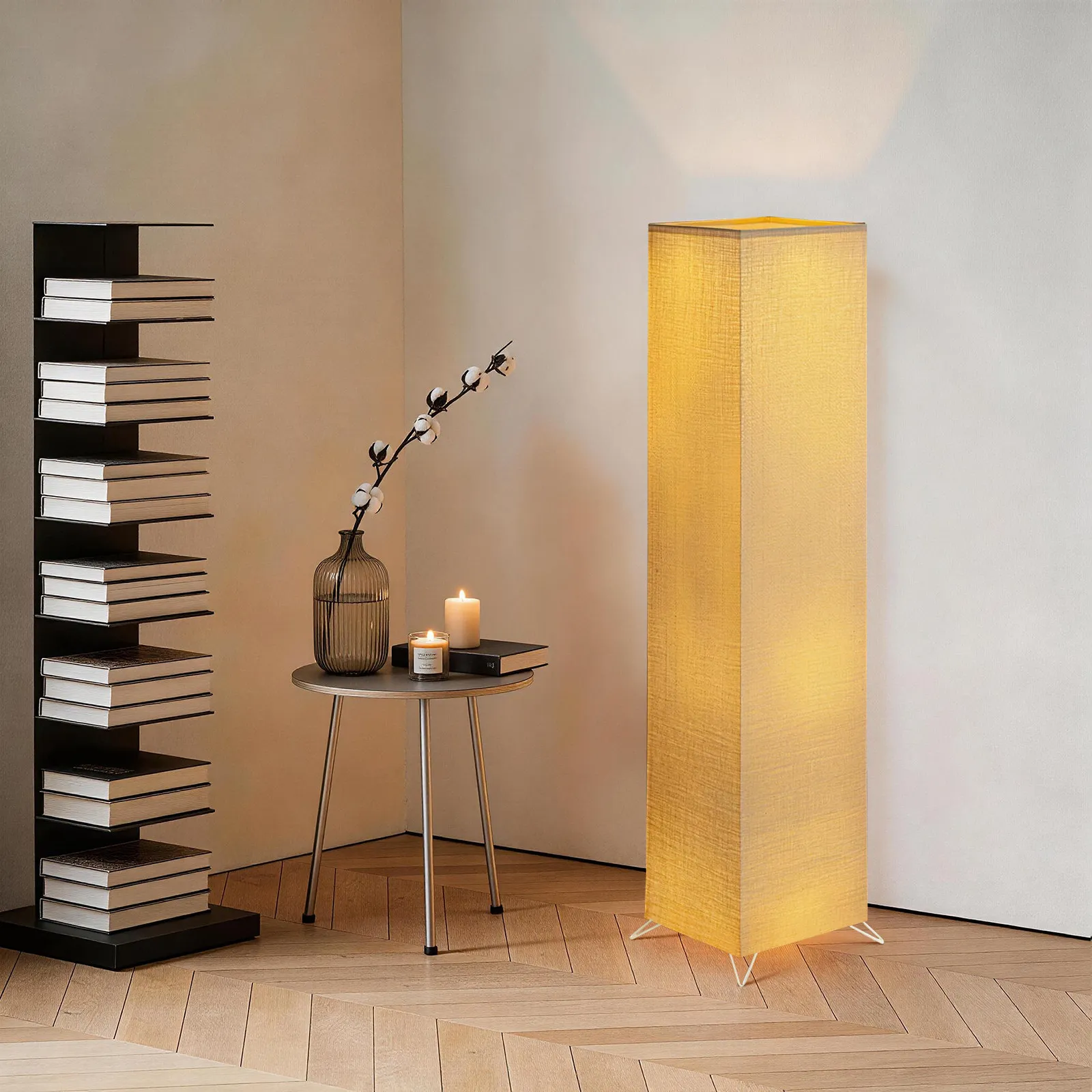1pcs Japanese Style Minimalist Floor Lampshade 125cm Long Paper Floor Lamp Shade Home Hotel Bedroom Decoration Lamp Cover