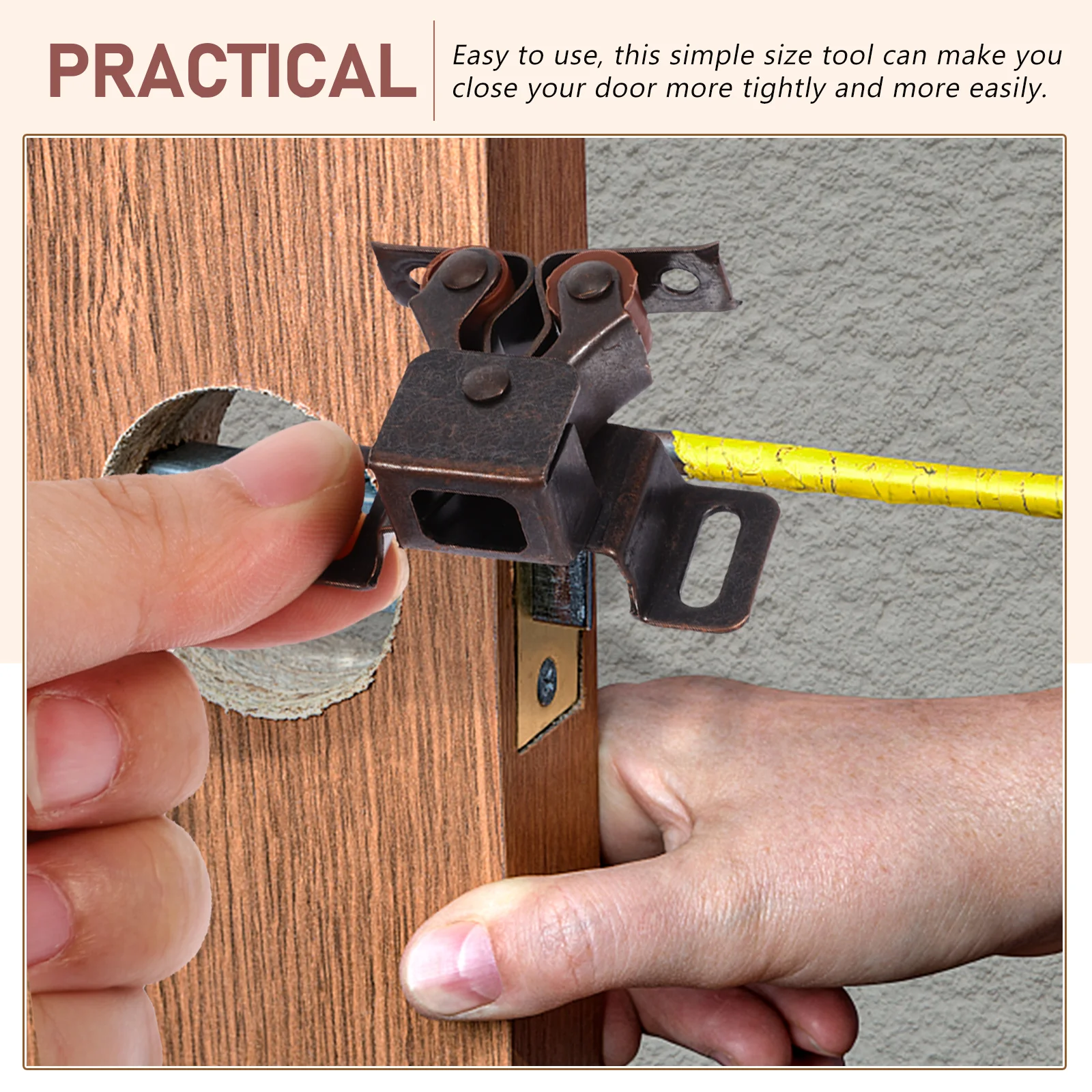 

10pcs Door Clamp Beads High Quality Durable Easy Install Cabinet Doors Desk Drawers Roller Catch Hardware Accessories