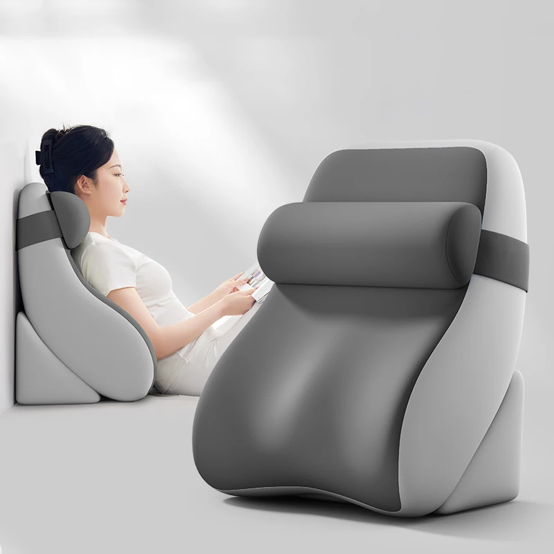 

Adult Memory Foam Ergonomic Wedge Prone Pillow for Bed Sitting Up Backrest Pillow with Arms for Gaming Lounging Watching TV