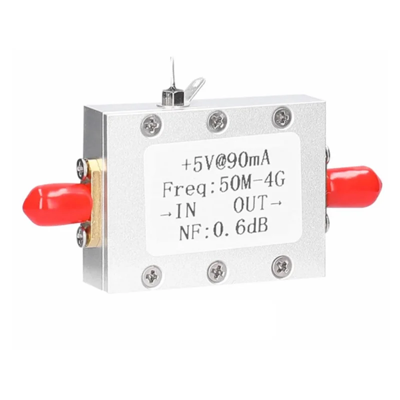 Low Noise RF Amplifier Module Metal RF Amplifier Module Ham Radio Board LNA 50M-4Ghz NF=0.6DB