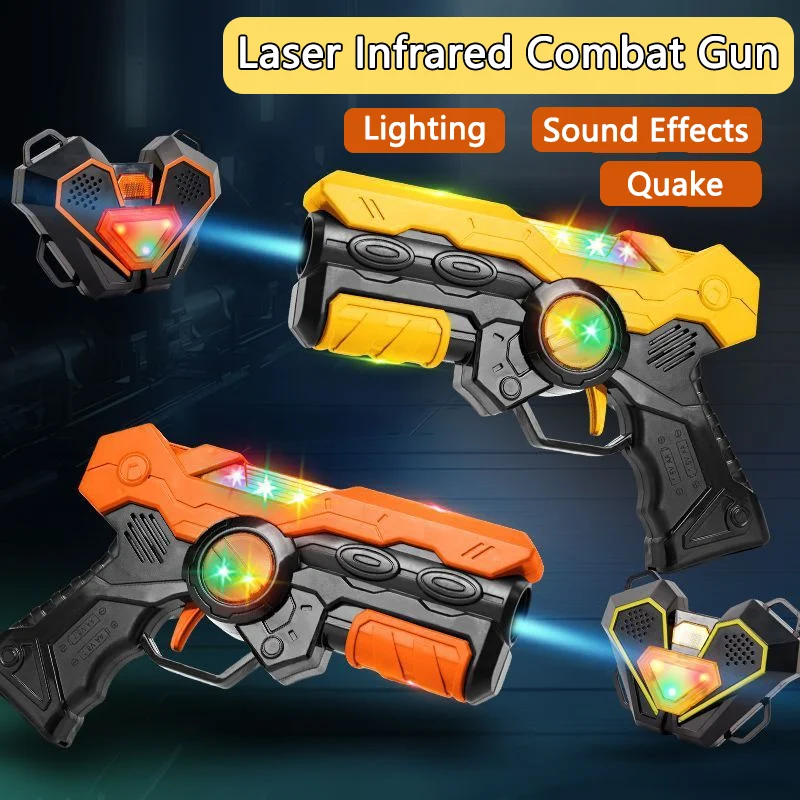 

Infrared Toy Guns Play Set kids Laser Tag Battle Game Laser Strike Electric gun Weapon Pistol For Boys Children Indoor Outdoor