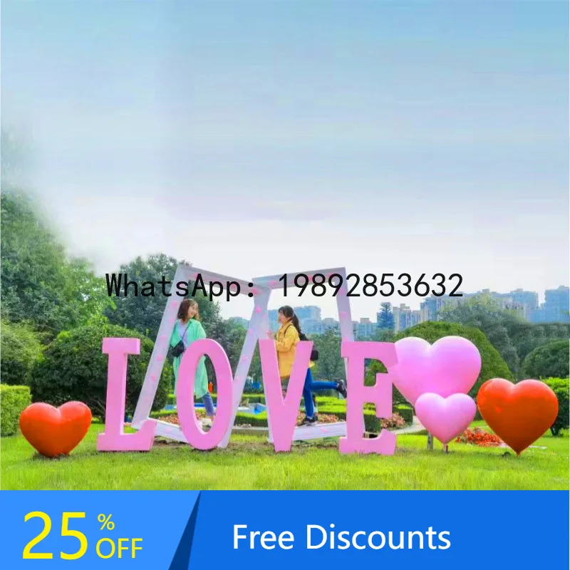CZ Fiberglass Internet Celebrity Seat Check-in Photo Sculpture Mall Scenic Area Square Ornament Garden Landscape Decoration