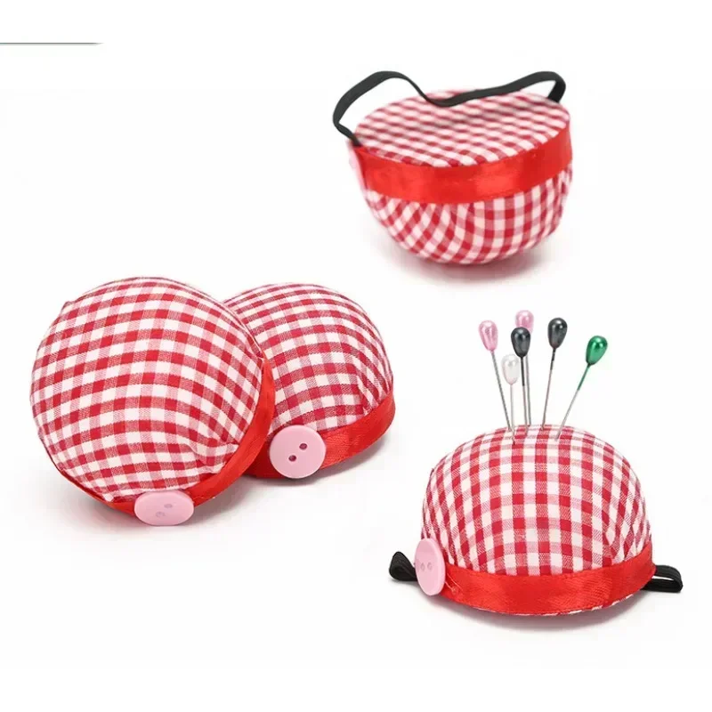 1pcs Shaped Needle Pin Cushion with Elastic Wrist Belt DIY Handcraft Tool for Stitch Sewing Needlework Sewing Accessories