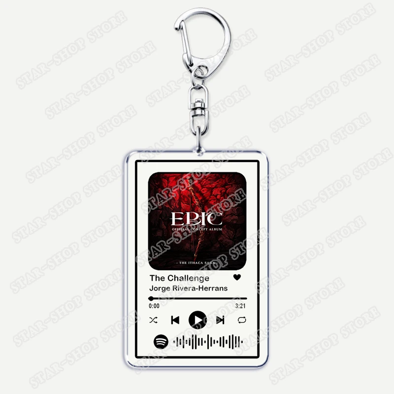 Popular Epic The Musical Keychains for Women Accessories Bag Odysseus Poseidon Greek Mythology Music Keying Jewelry Fans Gifts