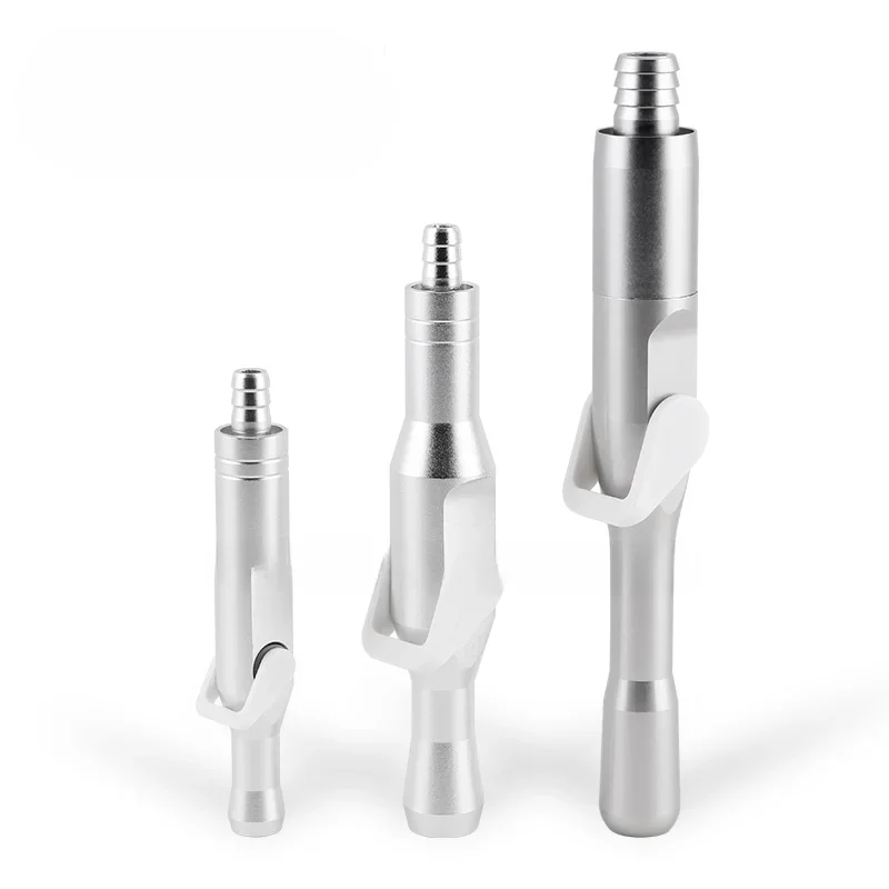 Dental aluminum strong suction weak suction handle with switch metal strong suction pipe dental material