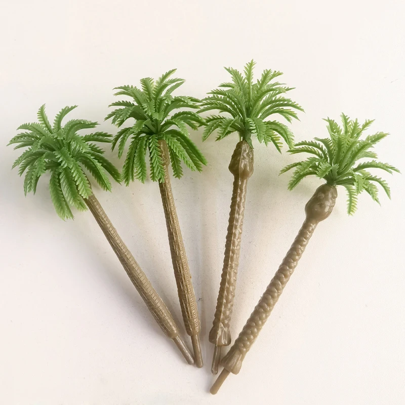 3-100PCS 9/11cm Model Palm Tree Landscape Model CoconuDiy Plant Bonsai Craft Train Railway Layout Mini Architecture Diorama