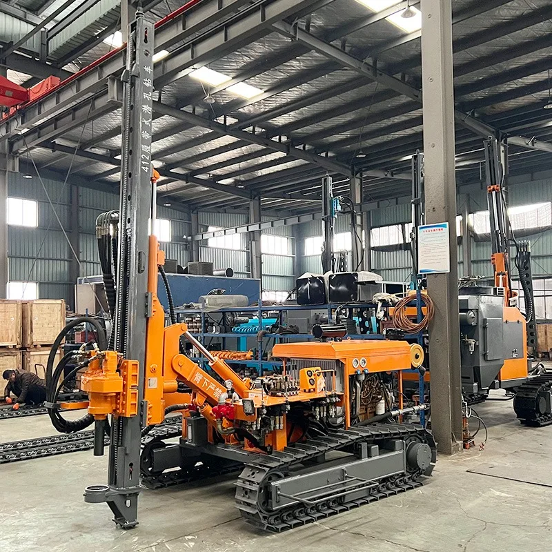 Integrated down-the-hole drill rig Crawler Pneumatic Rock Drill Rig Portable For Mining Construction Drilling