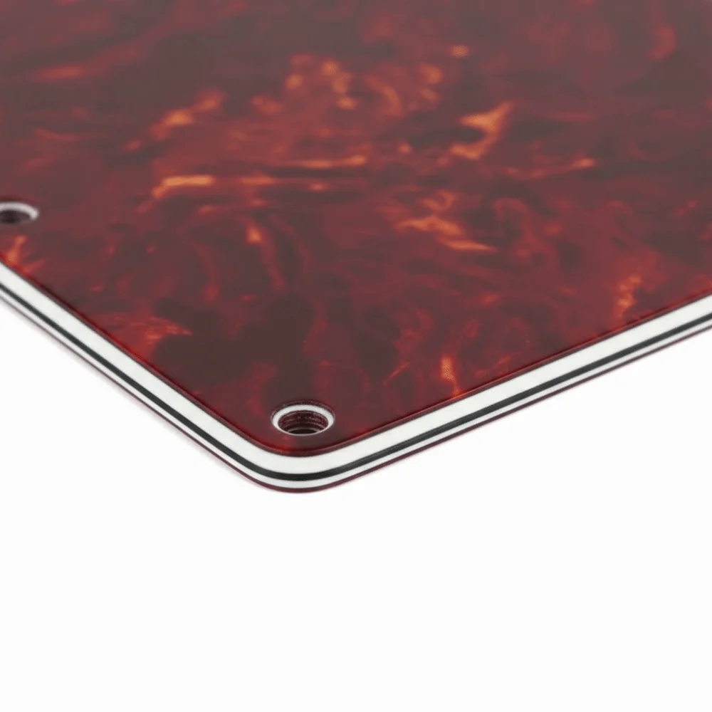 4Ply Pickguard Back Plate​ 6 Holes Pearl white/Red tortoise shell ​Tremolo Cavity Cover​ PVC Good decoration
