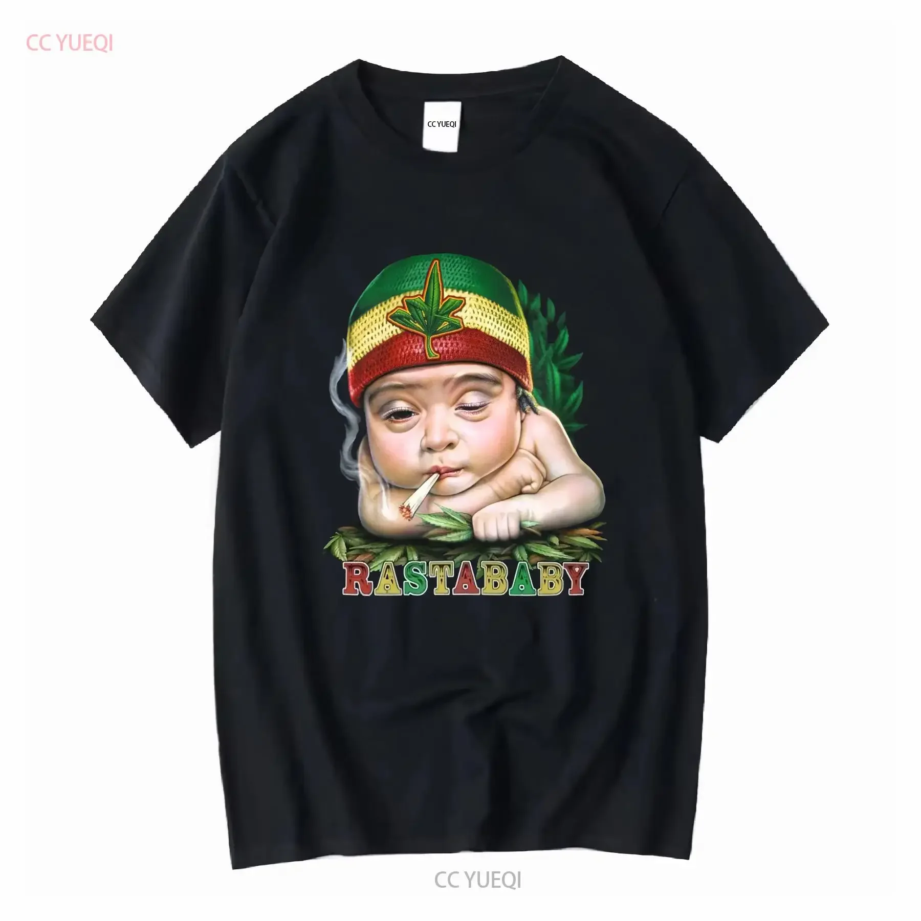 Rasta Baby bob Marley crazy vintage T Shirt size M long or short sleeves vintage Washed Stretched designer clothes