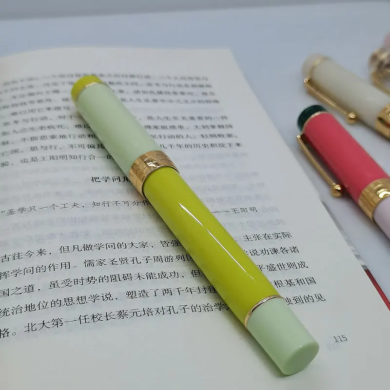 JINHAO 100 Centennial Fountain Pen Resin Gold Clip Nib EF F M Students Pens Business Stationery School Office Supplies