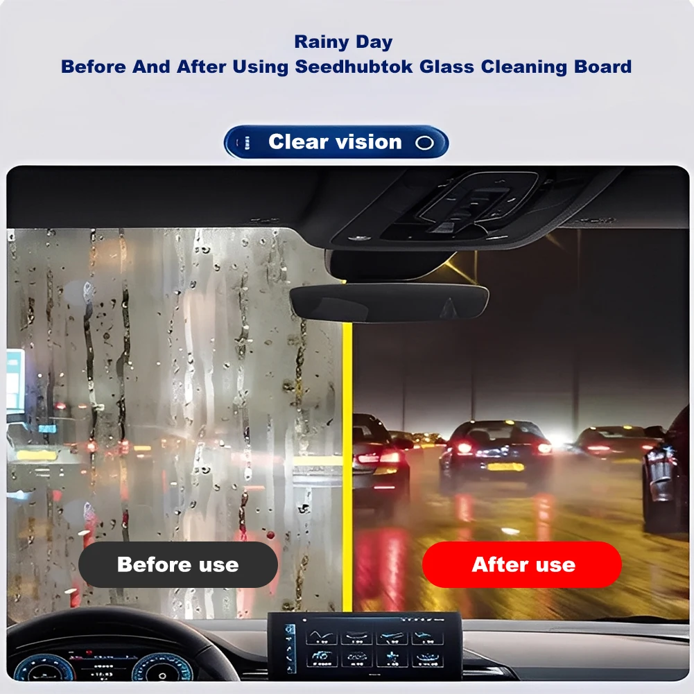 120ml Car Windshield Oil Film Remover, Remove Oil Films, Make Auto Glass Transparent with Unobstructed Driving Visibility