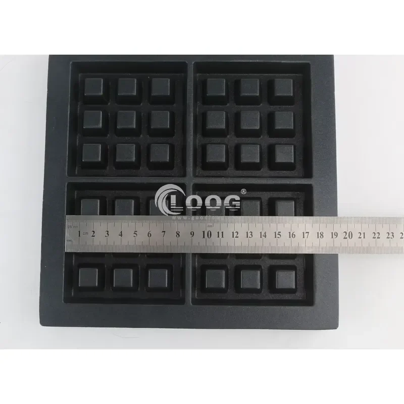 [2026] Hot SellingProfessional Electric 4-Slice Mini Square Korean Waffle Maker Commercial Removable Plates for Household