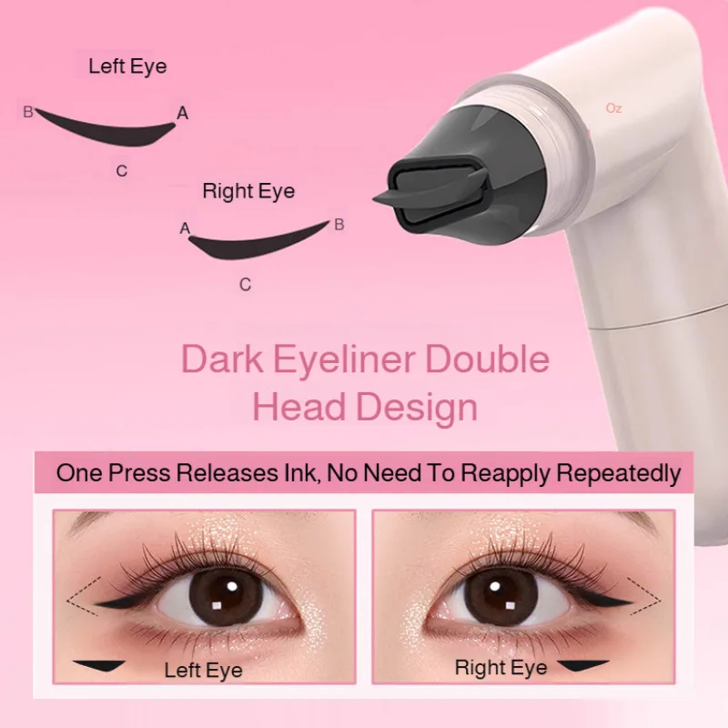 初心者向けアイライナー 汗に強い両頭アイライナー 汚れにくいアイライナー 防水ダブルウィング一体型アイライナースタンプ