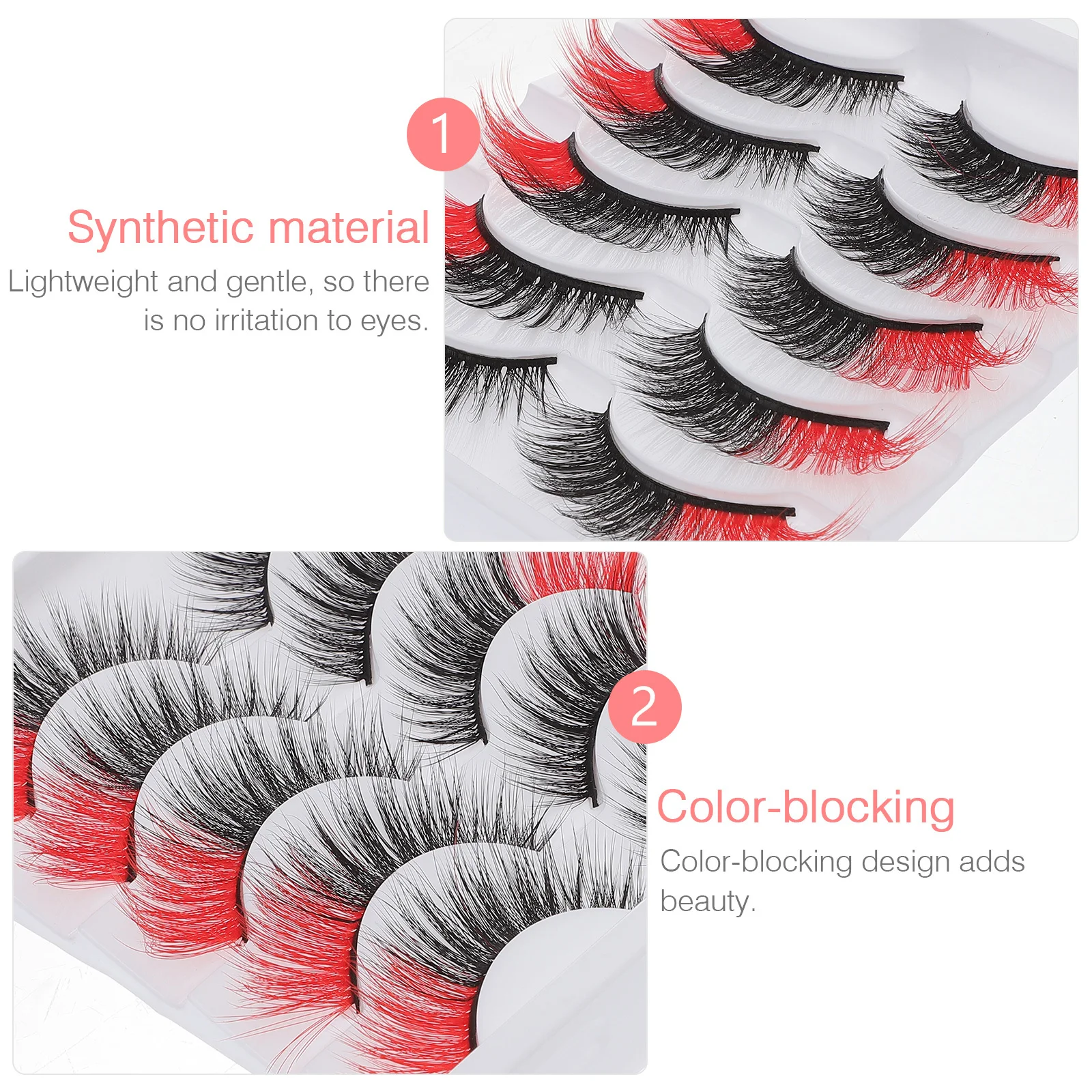 5 أزواج من الرموش الصناعية الطبيعية خفيفة الوزن وقابلة لإعادة الاستخدام من الرموش الصناعية لتعزيزات العين #3