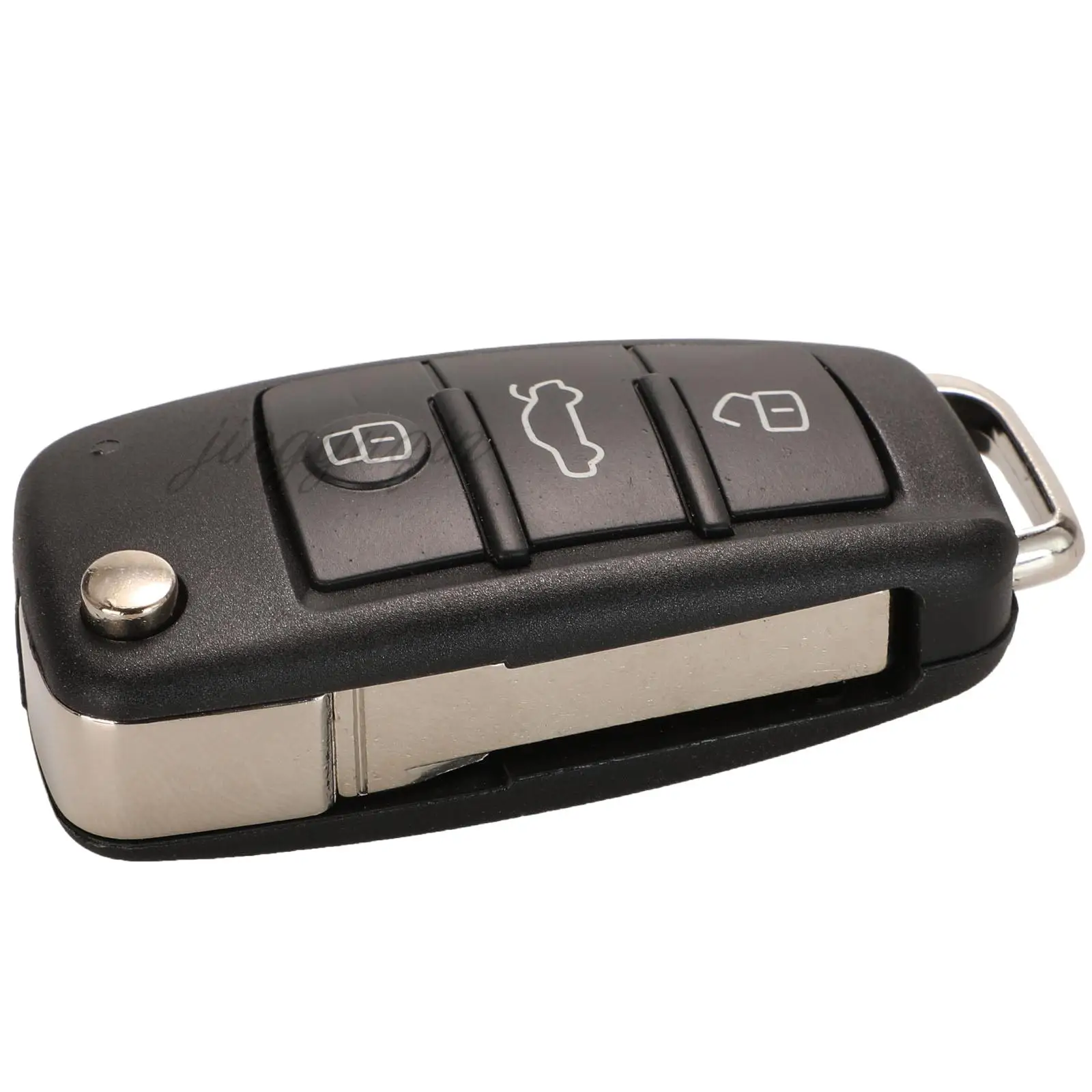 Jingyuqin Full Smart Car Key Alarm 315MhzFSK ID48 8E0837220L MYJ4427A-4073A For Audi A4 2002-2010 Keyless-go Key Fob Replacement