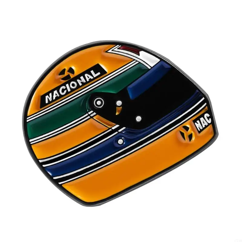  Perfect Gift For Motorsport Lovers Unique Zinc Alloy Racing Driver Brooch For Stylish Accessory And Special Occasions