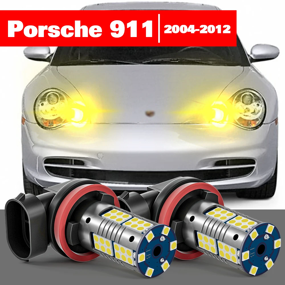 

For Porsche 911 997 2004-2012 2pcs LED Fog Light Accessories 2005 2006 2007 2008 2009 2010 2011