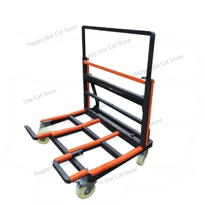 

New Foldable Retractable Door and Window Glass Cart Handling Tile Heavy Duty Four-Wheeled Cart