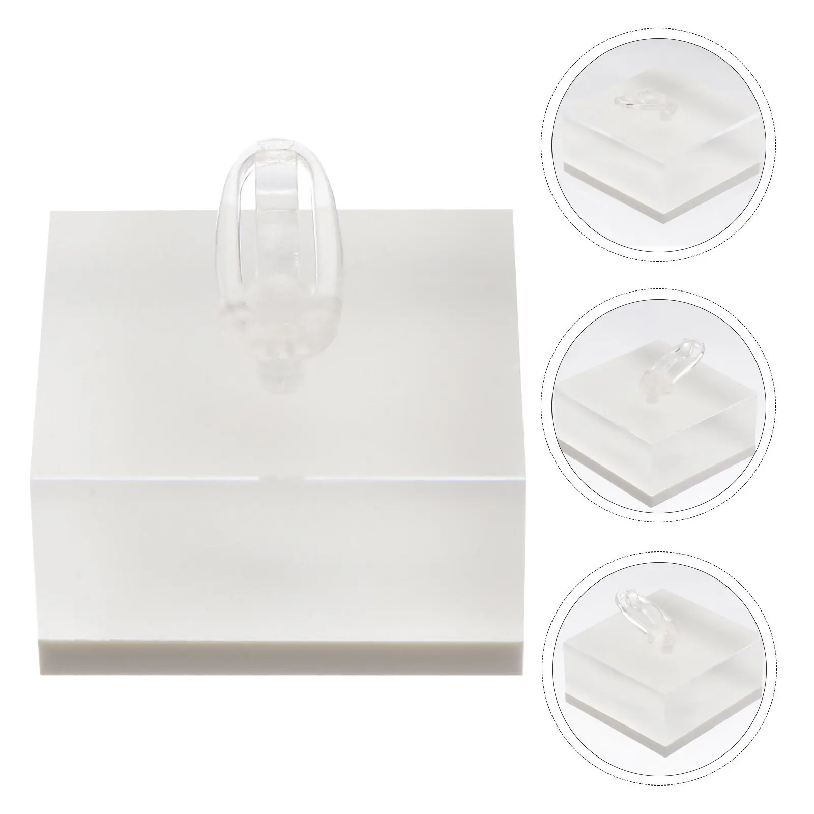 

1Pcs Ring Display Stand Transparent Acrylic Jewelry Display Rack Compact Size Ring Storage Holder for Home Jewelry Shop